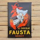 Emaille bord Fausta chocolat