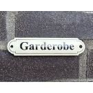 Naamplaatje Garderobe