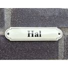 Naamplaatje Hal