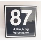 Modern huisnummer model Bloomingdale