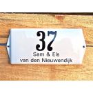 Huisnummer bord model oor basis