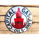 Capital Gasoline Oils - Gebold Emaille Bord