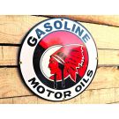 Indian gasoline motor oils vintage emaille bord