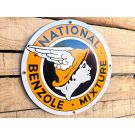Vintage National Benzole Mixture - Emaille Bord