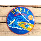 Shell Marine - Vintage Emaille Bord