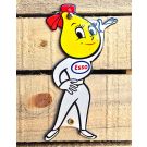 Vintage esso dame emaille bord