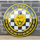 Jaguar E-TYPE emaille bord rond