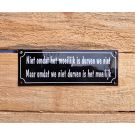 One liner bord Succes tekst bord Niet omdat het moeilijk is