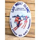 Emaille reclamebord Lait Mont Blanc