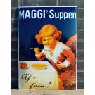 Emaille wandreclame Maggi Suppen