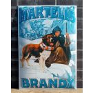 Emaille wandreclame Martells Brandy