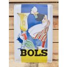 Bols Jenever Metalen wandbord met reliëfdruk