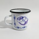 Emaille mok Delfts Blauw