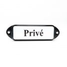 Naamplaatje Prive 