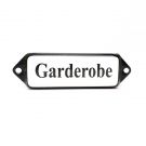 Naamplaat Garderobe 