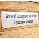 Horeca bord Gepoft alleen aan personen ouder