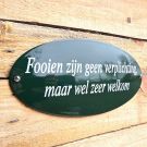 Horeca bord Fooien zijn geen verplichting