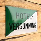 Horeca bord Hotel Vergunning