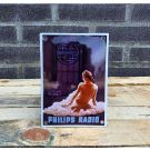 Philips vrouw nostalgisch emaille