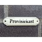 Naamplaatje Provisiekast