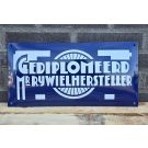 Gediplomeerd Rijwielhersteller 40x20 cm