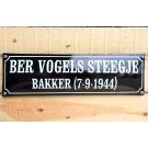 Straatnaambord 2 regels