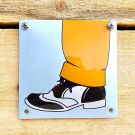 Toilet bordje Schoen man