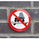 Skaten verbodsbord