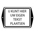 Tekstbord met 2 oren Met rand en kader