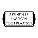 Tekstbord met 2 oren Met rand en kader
