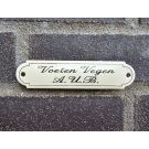 Naambordje Voeten vegen A.U.B.