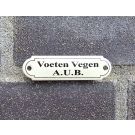 Deurbordje Voeten vegen A.U.B.