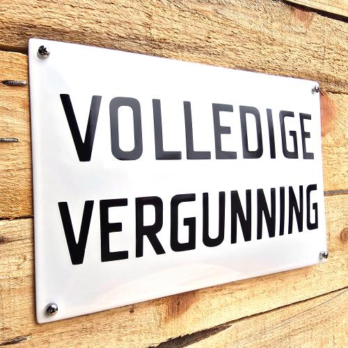 Horeca borden groot
