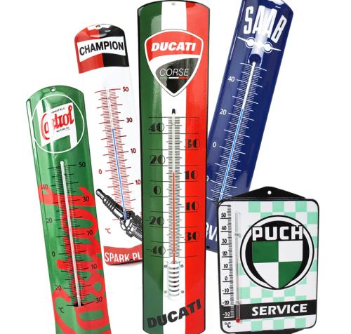 Thermometer met Logo's - Automobilia