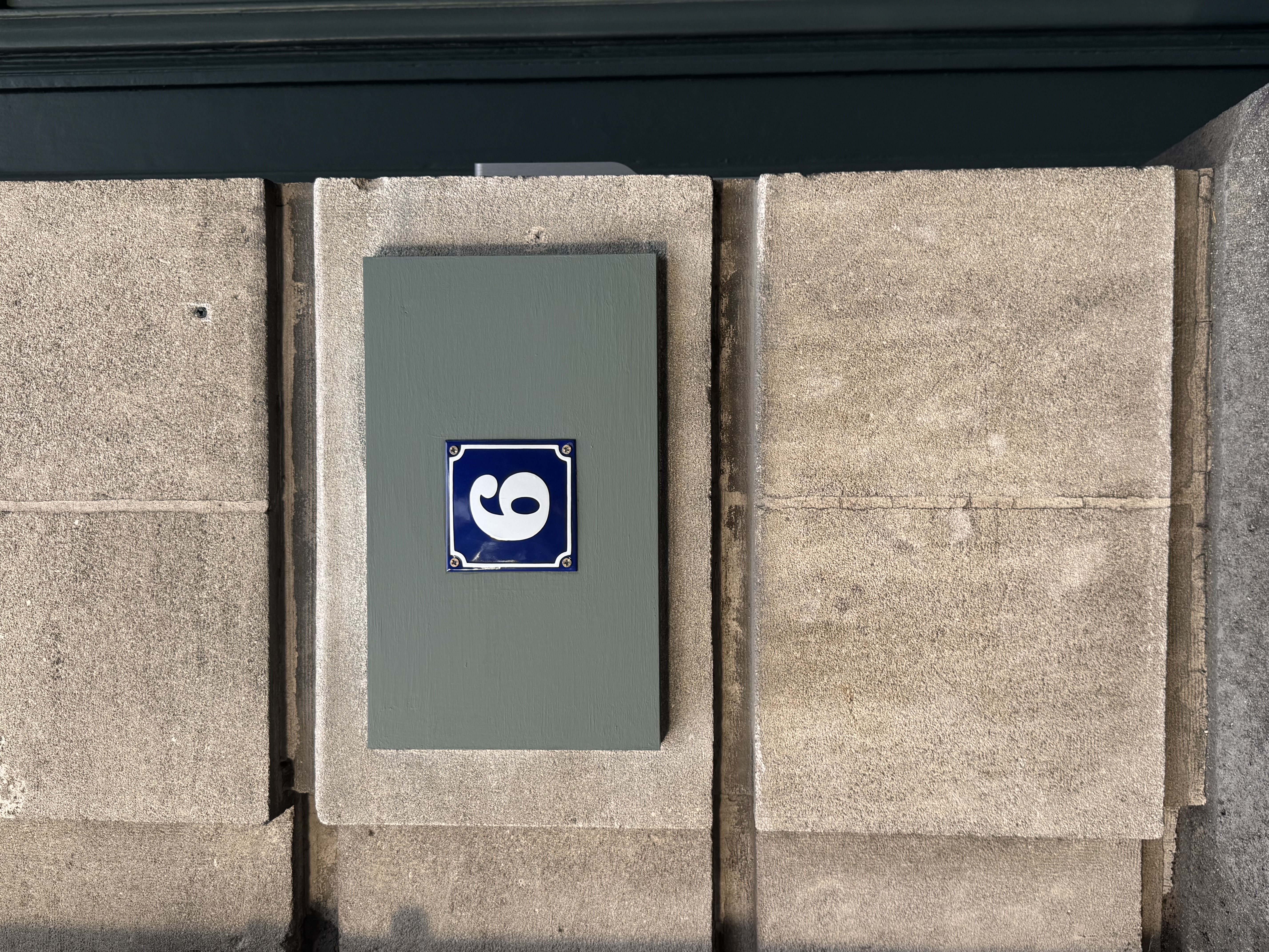 Emaille huisnummer Frankrijk