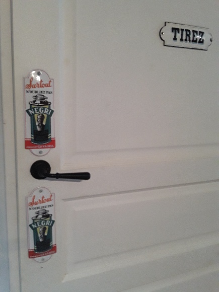 Emaille deurpostje Negri Chroomglans