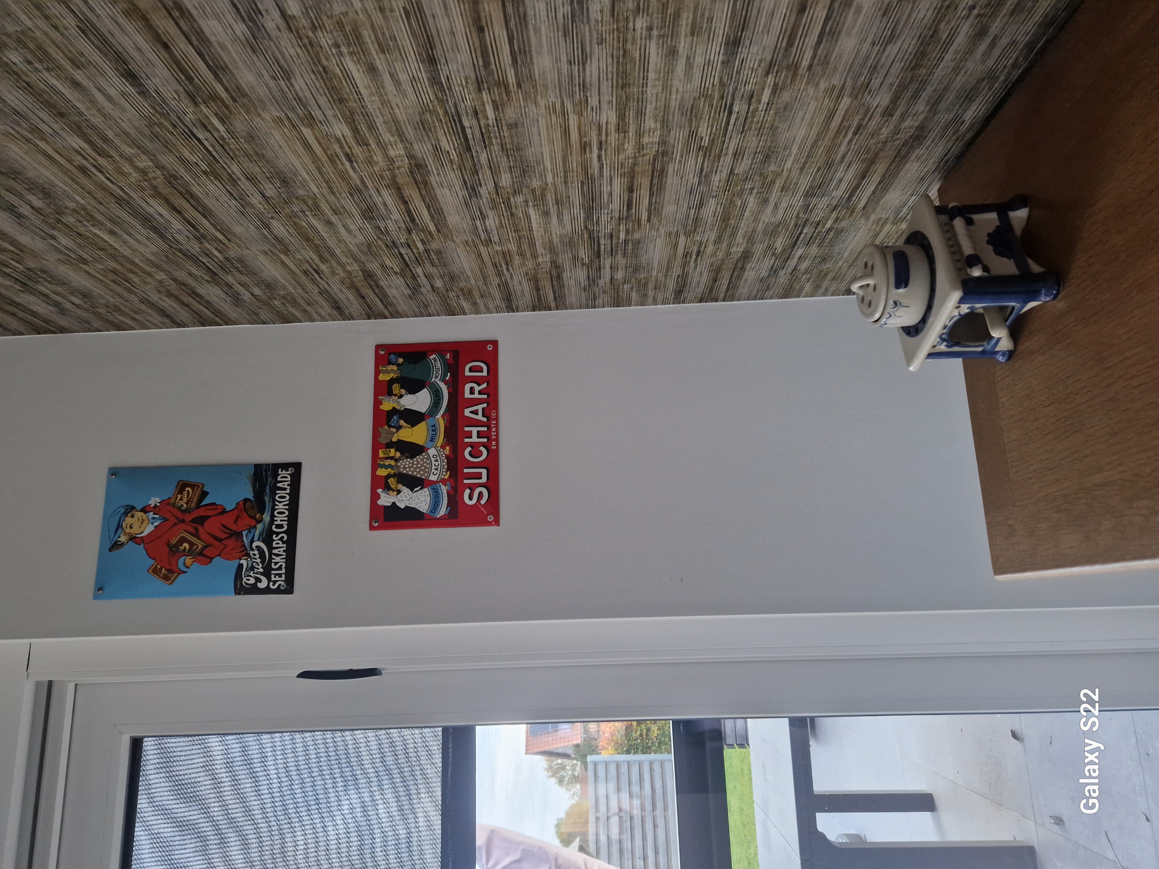 Emaille bord Freia Selskaps chokolade