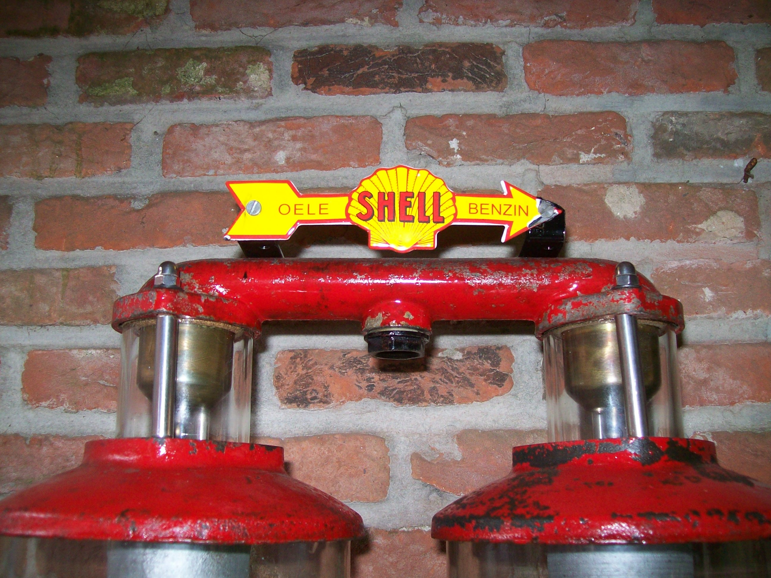 Shell pijlvormig reclamebordje