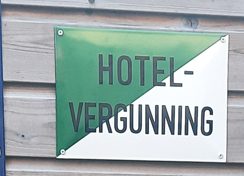 Horeca bord Hotel Vergunning