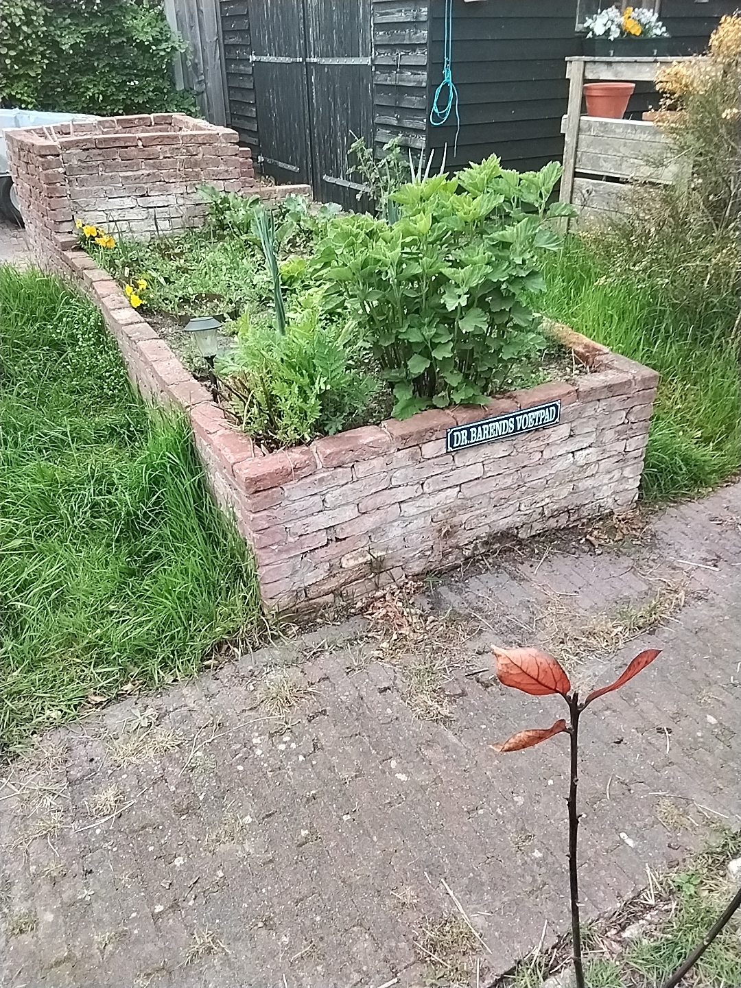 Straatnaambord met kader