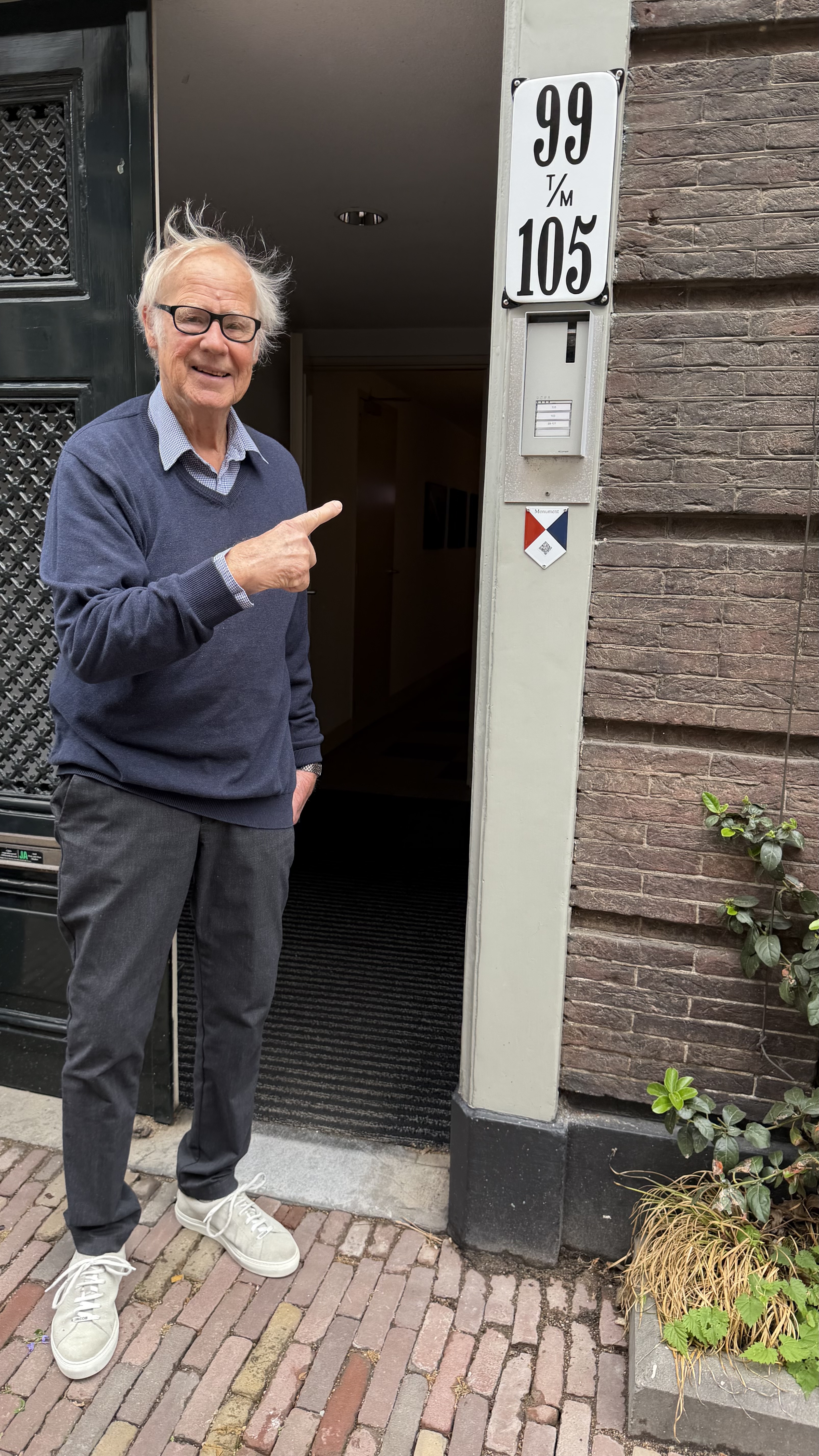 Emaille portiekwoning nummerbord